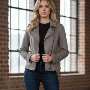 🖤 Guess Gray Moto Jacket